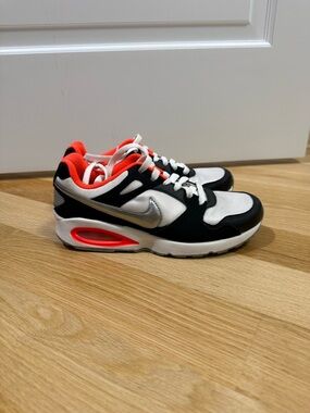 Nike Air Max Women’s Athletic Sneakers in Black, White & Orange Accent